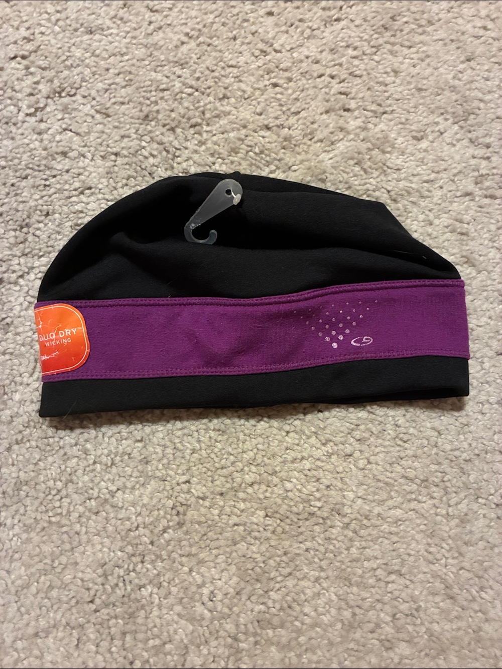 Champion Black and Purple Performance Beanie